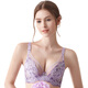Qianami 2305 large size thin push-up full cup sponge-free bra for women with large breasts and small underwear Violet C85