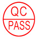 Mizhuo inspection qualified QC PASS photosensitive seal Diameter red stamping oil Photosensitive seal Factory quality inspection qualified stamp QC/PASS/01 (diameter 15mm) drop red stamping oil