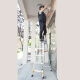 Openg Ladder Household Herringbone Ladder Thickened Folding Aluminum Alloy Six-step Ladder Multifunctional Double-sided Engineering Staircase 2606
