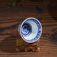 LICHENLICHEN Jingdezhen ceramic tea cup wine glass water cup blue and white exquisite porcelain old-fashioned 80ml thickened two-cylinder cup 1 piece