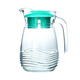 Luminarc L4075 coastline kettle 1L (mint green) lead-free heat-resistant glass cold kettle cold water cup tie kettle juice kettle large capacity tea kettle