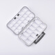 Caja de accesorios de pesca de pestañas Caja de señuelo multifuncional Box de gancho de pescado Caja de almacenamiento de herramientas Tackle de pescado Caja de almacenamiento de accesorios impermeables impermeables [gris extra grande]