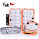 Caja de accesorios de pesca de pestañas Caja de señuelo multifuncional Box de gancho de pescado Caja de almacenamiento de herramientas Tackle de pescado Caja de almacenamiento de accesorios impermeables impermeables [gris extra grande]