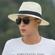Billsurf Sun Hut Männer Sommer Strohhut Cowboy Hut Männer Sonnenhut Strandhut Sonnenschutz Stroh atmungsfreier cooler Hut Beige