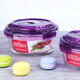 Lock and Lock breathable heat-resistant glass crisper microwave lunch box sealed lunch box lunch box instant noodle bowl 650ml