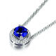 Millais Jewelry 1.22 carat tanzanite pendant women's 18K gold inlaid diamond necklace as a birthday gift for girlfriend, necklace included