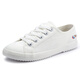 Feiyue/Dafu Feiyue couples canvas trendy low-top casual lace-up white shoes 510 white size 43