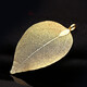 Zhennuo gold-plated leaf pendant, gold leaf couple, Korean style jewelry pendant, gold branch and jade leaf necklace, gift for mother, girlfriend