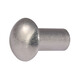Halbrunde Kopf Aluminium Nieten Rundkopf Solid Niet Rundkappe Knock-out Aluminium Nieten Pilzkopfschild Nagel GB867 M2.5*4 [500 Kapseln]