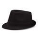 择信礼帽男春夏季男女通用简约复古英伦爵士大码纯色绅士帽舞台表演 黑色 均码适合57cm左右头围