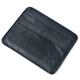 Geremen Herren Brieftasche kurze Frauenkartenbeutel Herren dünne Führerschein Beutel Kartentasche Kopfschicht Kuhpferd kleiner Brieftasche C022 Schwarz
