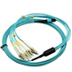 APESD MPO光纤跳线MPO/LC/FC1分8芯12芯24芯OM3/OM4万兆多模40G100G光模块集束光纤线MPO跳线兼容MTP MPO-LC 8芯OM3 1米