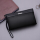 Septwolves men's handbag genuine leather large capacity first layer cowhide multifunctional clutch bag business casual clutch bag black medium size 23*14*5.5