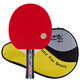 Pisces table tennis racket horizontal single racket 3-star Samsung ball racket for beginner training 3D-C with racket case