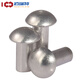Halbrunde Kopf Aluminium Nieten Rundkopf Solid Niet Rundkappe Knock-out Aluminium Nieten Pilzkopfschild Nagel GB867 M2.5*4 [500 Kapseln]