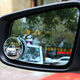 Auto-Tore, Auto kleiner runder Spiegel Rückspiegel, Hilfspiegel umkehren, 360 Grad Rotatable Blind Weitwinkel Hochdefinitionsrahmenspiegel, Autoversorgungen Supermarkt, hochauflösender rahmenloser Kreisspiegel, 1 Paar Pakete