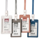 
UHOO 6624 card set certificate set employee certificate entry and exit certificate factory student school card custom lanyard LOGO 6624 gray vertical version card + rope
