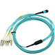 APESD MPO光纤跳线MPO/LC/FC1分8芯12芯24芯OM3/OM4万兆多模40G100G光模块集束光纤线MPO跳线兼容MTP MPO-LC 8芯OM3 1米