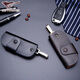 Septwolves Keychain Hommes en cuir véritable sac simple clé simple de grande capacité