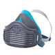 Tangfeng Silicone Masque à poussière industrielle Goute de poussière Décoration de charbon Mine Bood Travail Protection professionnelle Protection de travail Nettoyage Masque Masque Protection de poussière Masque Labour Protection du travail 1502 Masque en silicone bleu + 40 pièces KN95 Filtre Coton