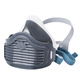 Tangfeng Silicone Masque à poussière industrielle Goute de poussière Décoration de charbon Mine Bood Travail Protection professionnelle Protection de travail Nettoyage Masque Masque Protection de poussière Masque Labour Protection du travail 1502 Masque en silicone bleu + 40 pièces KN95 Filtre Coton