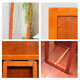 George Wood Easy Cleiderspiegel importiert verdickte Holzrahmenkleiderspiegel Boden Ganzkörperspiegel Make-up Spiegel Massivholz Rahmenkleiderspiegel [Honigfarbe]