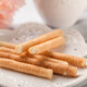 Imported in Poland, casual snacks, Tago vanilla wafer roll (biscuits) 160g/bag