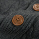 St. Paul 100% Strickjacke, Herren -Casual -Sweater -Jacke, Pullover, Herbst- und Winter -Herrenkleidung, grau Y7 170/105