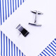KFLK simple versatile cufflinks men's gift shirt cuff buttons Cufflinks custom engraving gift box hardcover K052
