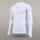 CG Saike tights men's high-elastic breathable football training long-sleeved quick-drying running fitness base sports T-shirt top white M