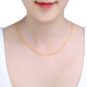 Jin Yi Gold Necklace Women's Love Snuggle Pure Gold Twist Chain Clavicle Chain Gold Chain Women's Gift for Girls Approximately 2.72g