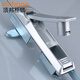 Dinbong MS829-A Schwarz/Sub-Connected Rod Lock Outdoor Standard Movable Cabinet Door Schloss Himmel und Erde Anschlüsse Stange Lock Black Matching Stange