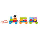 
Hape building block toys, small train toys, geometric drag and plug small train toys, 0-3 years old, early childhood education baby toys