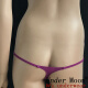 UNDER MOON ultra-low waist sexy thong for women Women's ultra-thin thong for sex role underwear White XL 2.4-2.5 feet