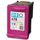 HP (HP) 678 Оригинальный чернильный картридж HP2515/1518/4648/3515/2648/3548/4518 Принтер 678 Цветные чернильные картридж - около 150 страниц (5% охват A4 бумаги)