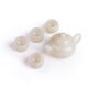 Tianxia Yujia Jade Xiaoyao Pot and Wine Glass Set White Wine Pot and White Wine Cup Crafts Ornaments Customer Gift Gift Box Xiaoyao Pot + Four Wine Tasting Glasses Set