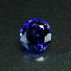 Qianbaolai gemstone loose stone tanzanite sapphire round can be set and processed bright and transparent deep pink fused stone round (4mm)