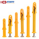 Fish-type plastic expansion tube plastic wall plug expansion plug rubber plug anchor bolt small yellow croaker expansion screw screw 6/8/10mm M6*100 50 sets with carbon steel screws