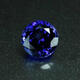 Qianbaolai gemstone loose stone tanzanite sapphire round can be set and processed bright and transparent deep pink fused stone round (4mm)