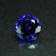 Qianbaolai gemstone loose stone tanzanite sapphire round can be set and processed bright and transparent deep pink fused stone round (4mm)
