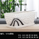Yuxuantang White rectangular ceramic flower pot with tray Simple and personalized desktop succulent plant pot indoor combination flower pot Rectangular-12108 brown flower (separation tray) Medium
