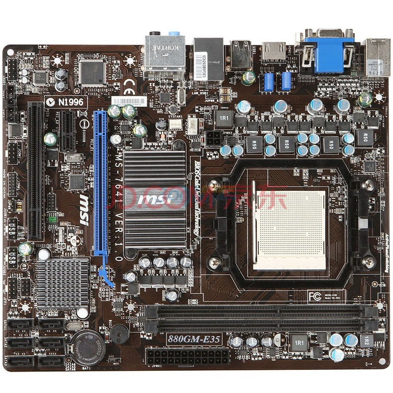 微星(msi) 880gm-e35 主板 (amd 880g/socket am3)