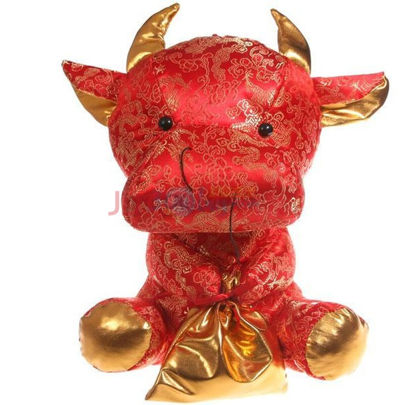 牛年哞红花生肖牛1