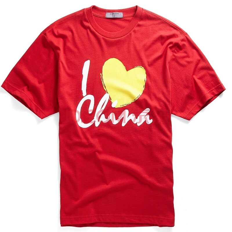 giordano/佐丹奴i love china01238098丝带红色 红色 m