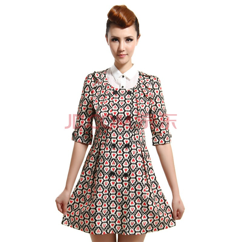 女装 连衣裙 卡路约翰 carol&john 中袖u型.