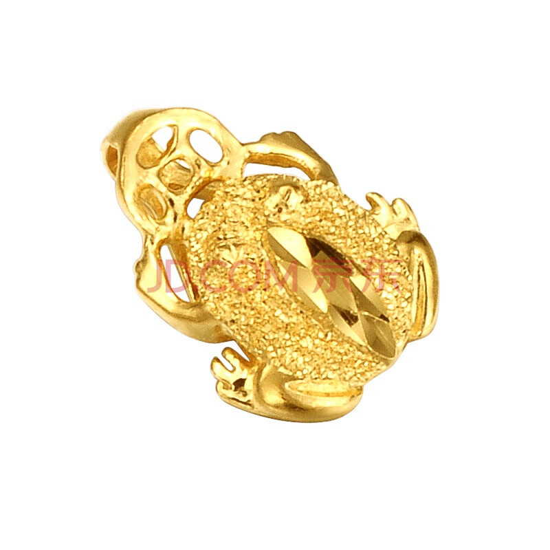 千金一诺 黄金吊坠 千足金招财金蟾吊坠1.92克