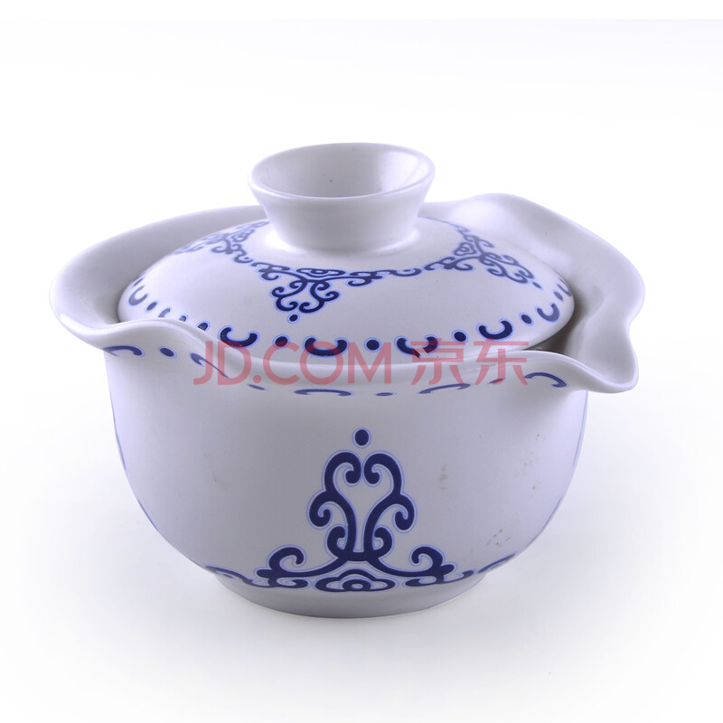 山林居 陶瓷茶具 青花瓷 亚光系列 如意茶壶 手抓壶