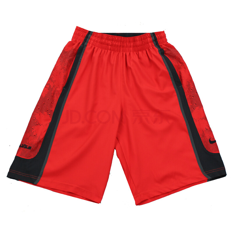 耐克nike詹姆斯男款速干运动篮球短裤 439164-611 红色 m