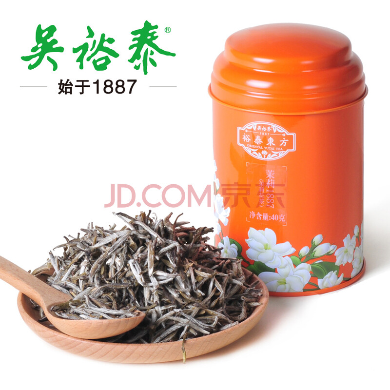 吴裕泰经典 特级茉莉花茶 茉莉1887 明前茶 40g/罐