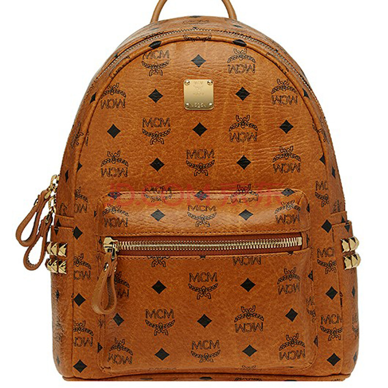 韩国直发mcm小号双肩包棕色mmk3ave37co